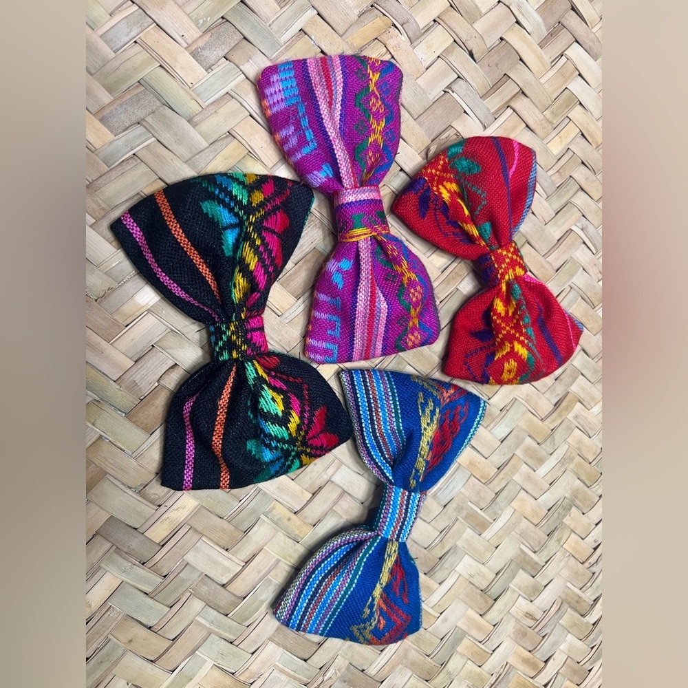 MEXICANA Colorful Woven Hair Bow